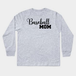 Baseball Mom Kids Long Sleeve T-Shirt